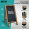 Better Office Products Magnetic A-Frame Chalkboard, 20inx40in Standing Easel, Deluxe Set, Rustic Brown 00851 - alternate 3